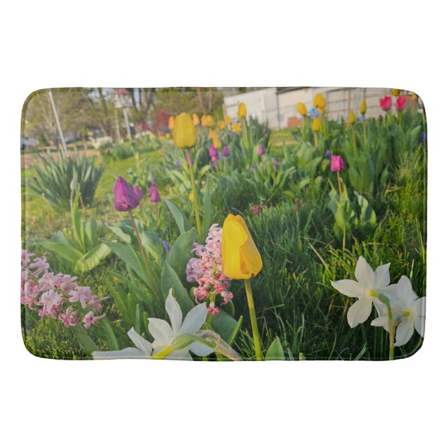 Tapete De Banheiro Floral Bath Mat (Frente)