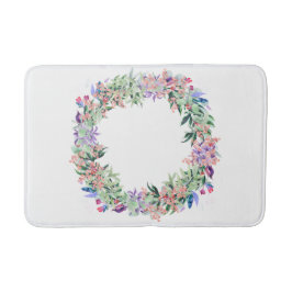 Tapete De Banheiro Floral Berries Wreath