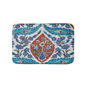 Tapete De Banheiro Floral Cerâmico Turco