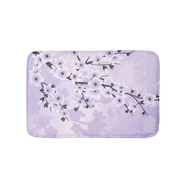 Tapete De Banheiro Floral Cherry Blossoms Sakura Purple (frente)