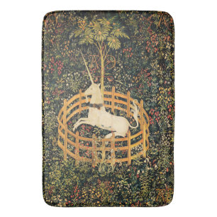 TAPETE DE BANHEIRO FLORES DE FANTASIA UNICORN E GÁTICA, MÁTICAS FLO