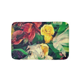 Tapete De Banheiro Flores De Manhã