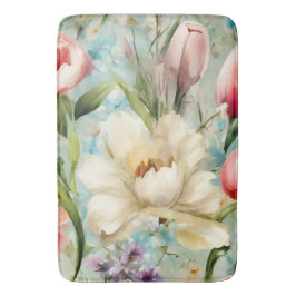 Tapete De Banheiro Flores de primavera no Estilo do Impressionismo