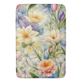 Tapete De Banheiro Flores de primavera sofisticadas e refinadas. Pint