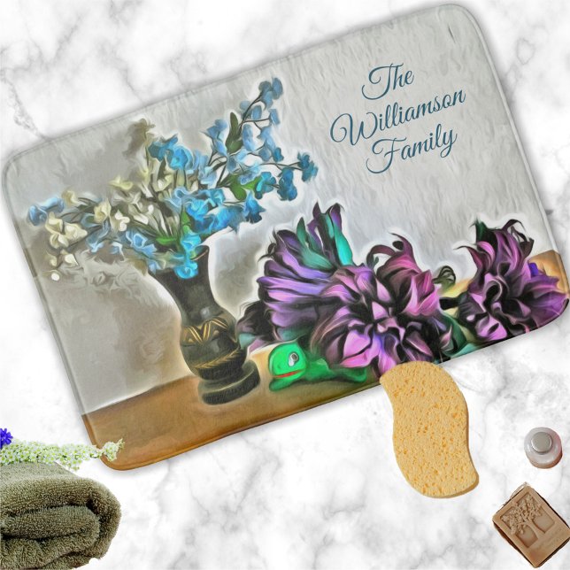 Tapete De Banheiro Flores de Seda e Milho da Família 2190 (Criador carregado)