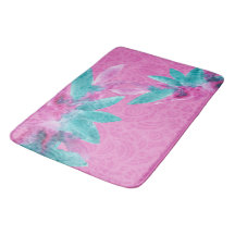 Flores Havaianas Abstratas Rosa Turquesa