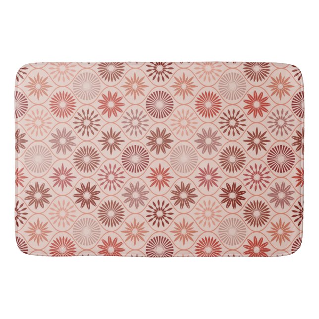 Tapete De Banheiro Flores Ogee Boho (Frente)