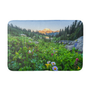 Tapete De Banheiro Flores Parque Nacional Monte Rainier