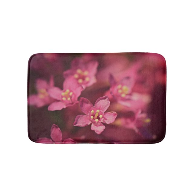 Tapete De Banheiro Flores Rosa Bonitas (frente)