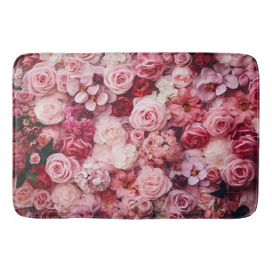 Tapete De Banheiro Flores Rosa Rosa Rosa Rosa Rosa Rosa Elegante Girl