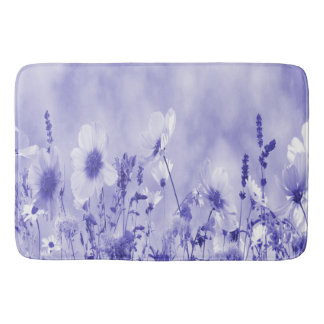 Tapete De Banheiro Flores Selvagens Violetas Sombreadas