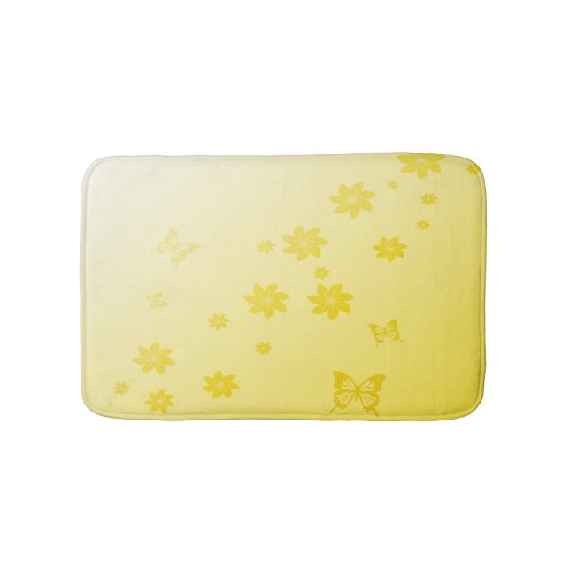 Tapete De Banheiro Flores Sunshine em Borboletas (frente)