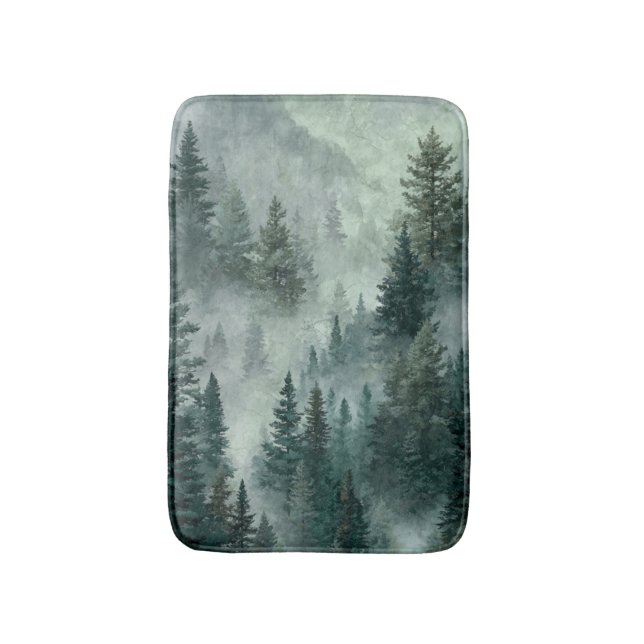 Tapete De Banheiro Floresta Mal-humorada  (Frente Vertical)