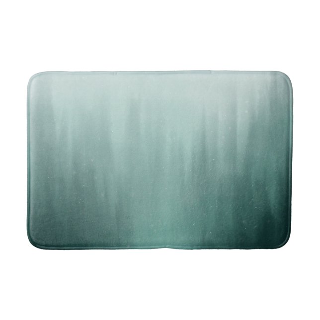 Tapete De Banheiro Floresta Verde-d'água em pintura úmida (Frente)