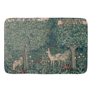 Tapete De Banheiro Floresta Verde de Animais Botânicos de William Mor