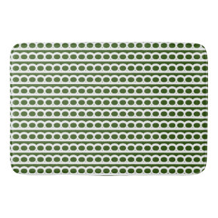 Tapete De Banheiro Floresta Verde e branca Ondas de bolhas modernas