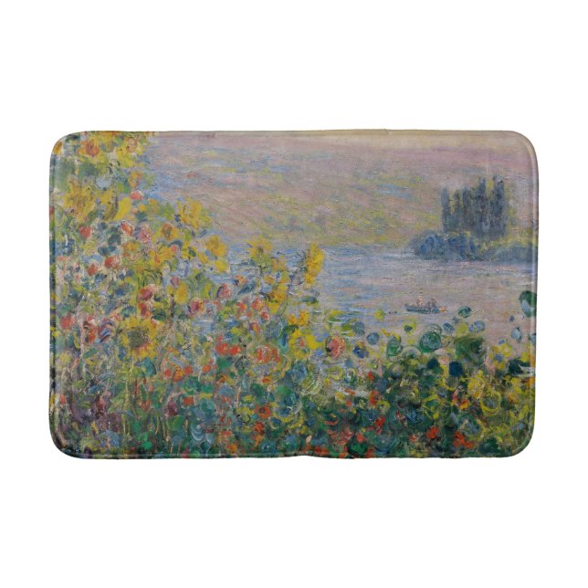 Tapete De Banheiro Flower Beds em Vétheuil - Claude Monet (Frente)