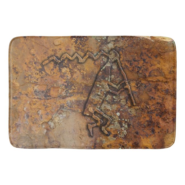 Tapete De Banheiro Flute Player Petroglicph (Frente)