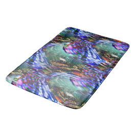 Tapete De Banheiro Flutuação colorida da imagem virtual sobre a nave 