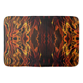 Tapete De Banheiro Fogo