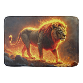 Tapete De Banheiro Fogo Lion paisagem infernal blascinando arte
