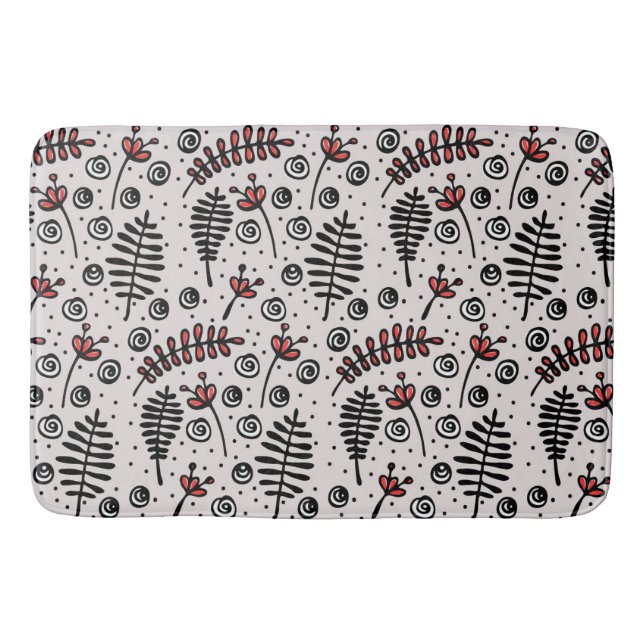 Tapete De Banheiro Folhagem Whimsical (Frente)