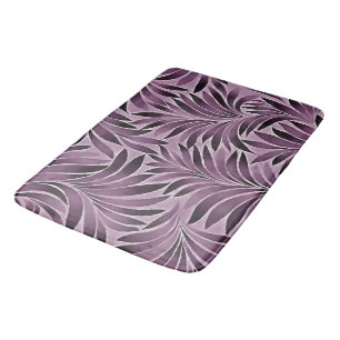 Tapete De Banheiro Folhas bonitas em roxo de beringela