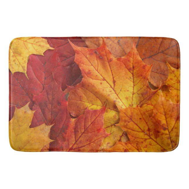 Tapete De Banheiro folhas de outono (Frente)