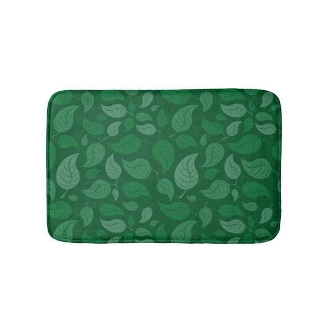 Tapete De Banheiro Folhas verdes (frente)