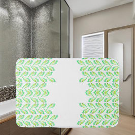 Tapete De Banheiro Folhas verdes neon - arte fractal,