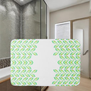 Tapete De Banheiro Folhas verdes neon - arte fractal,