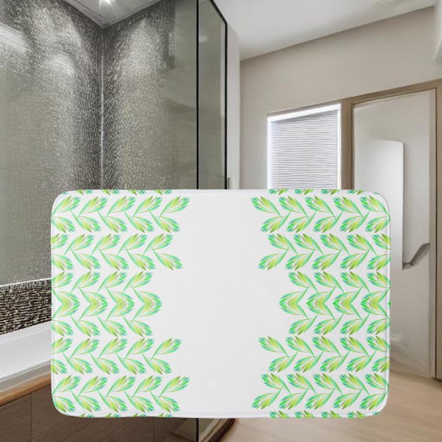 Tapete De Banheiro Folhas verdes neon - arte fractal, (Criador carregado)