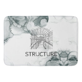 Tapete De Banheiro Folheto de Cores Aquáticas de Toneladas