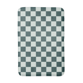 Tapete De Banheiro Forest green moss checkerboard pattern