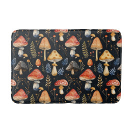 Tapete De Banheiro Forest Mushroom e Fern