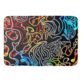 Tapete De Banheiro Forma de Padrões neon na moda e coloridos