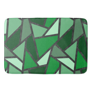 Tapete De Banheiro Formas de vidro coloração verde