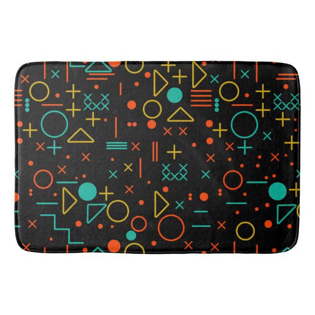 Tapete De Banheiro Formas geométricas (Frente)