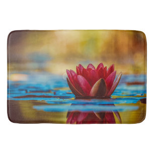 Tapete De Banheiro Foto bonito de uma Flor de Lotus em um Pond