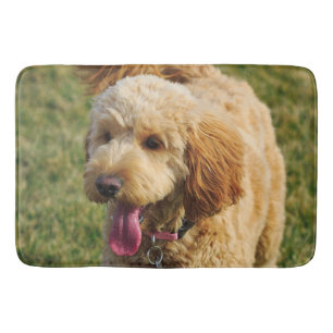 Tapete De Banheiro Foto de Cachorro Goldendoodle