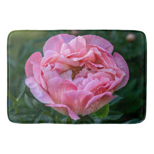 Tapete De Banheiro Fotografia de Peony Rosa Floral