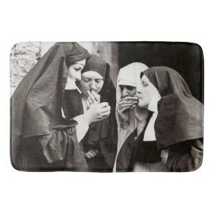 Tapete De Banheiro Fotografia de Vintage de Freiras