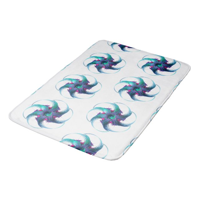 Tapete De Banheiro Fractal Fantasy Swirls Bath Mat (Angulado)