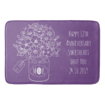 Frasco de pedreiro desenhado mão do buquê dos