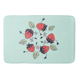 Tapete De Banheiro Fruta Cute Strawberry Kawaii