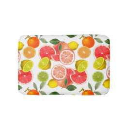 Tapete De Banheiro Fruta De Citros Com Folhas