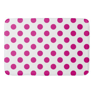 Tapete De Banheiro Fuchsia bolinhas