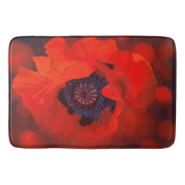 Tapete De Banheiro Fundo Vermelho Preto Escuro e Efeito de Bokeh