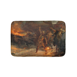 Tapete De Banheiro Funeral de um Viking (por Frank Dicksee)