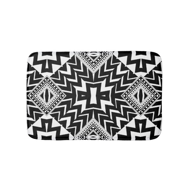 Tapete De Banheiro Funky Tribal Chevron Pattern Bath Mat (frente)